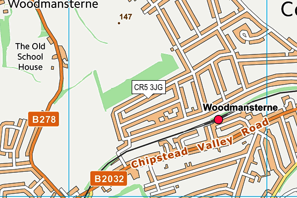 CR5 3JG map - OS VectorMap District (Ordnance Survey)