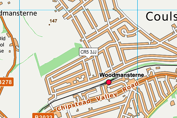 CR5 3JJ map - OS VectorMap District (Ordnance Survey)