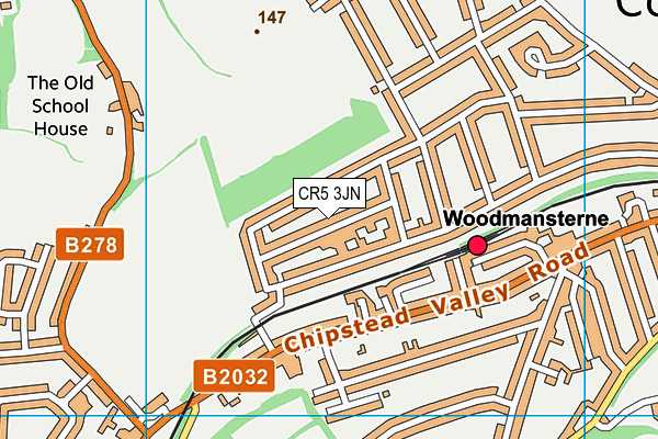 CR5 3JN map - OS VectorMap District (Ordnance Survey)