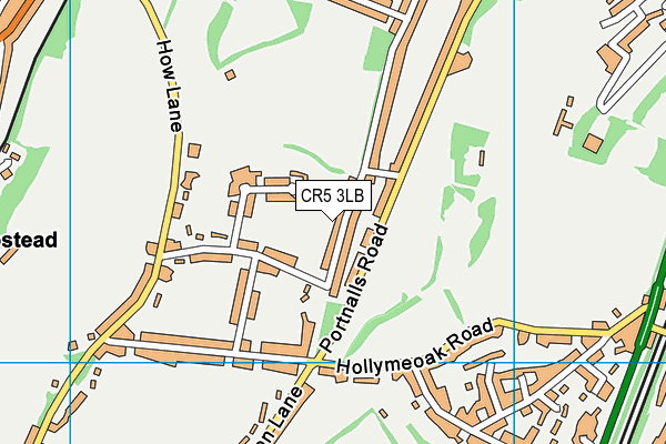 CR5 3LB map - OS VectorMap District (Ordnance Survey)