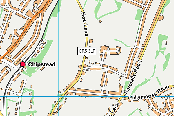 CR5 3LT map - OS VectorMap District (Ordnance Survey)