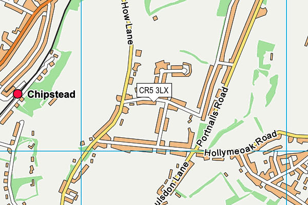 CR5 3LX map - OS VectorMap District (Ordnance Survey)