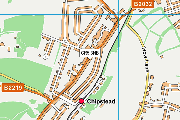 CR5 3NB map - OS VectorMap District (Ordnance Survey)