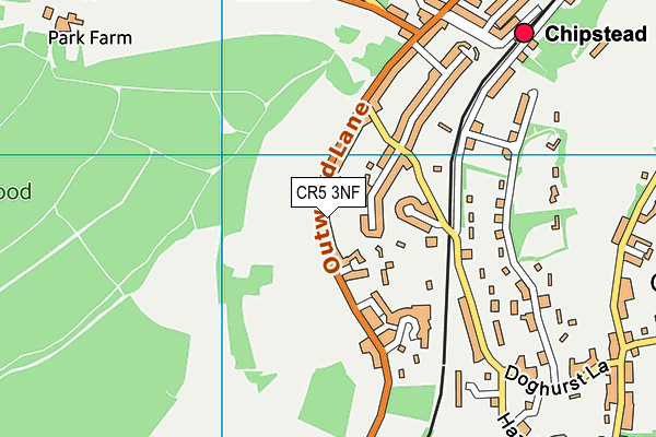 CR5 3NF map - OS VectorMap District (Ordnance Survey)