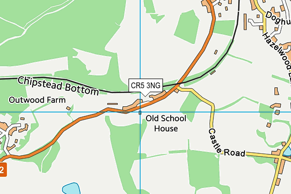 CR5 3NG map - OS VectorMap District (Ordnance Survey)