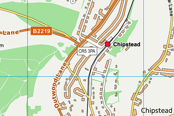CR5 3PA map - OS VectorMap District (Ordnance Survey)