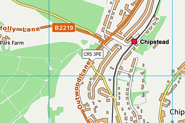 CR5 3PE map - OS VectorMap District (Ordnance Survey)