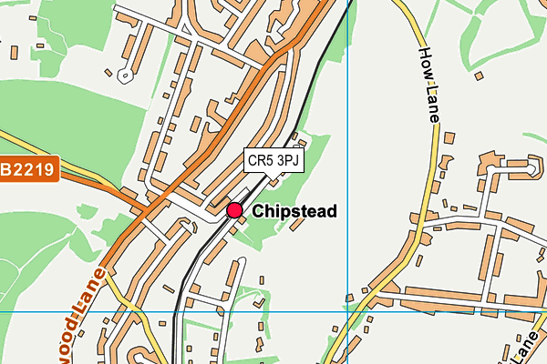 CR5 3PJ map - OS VectorMap District (Ordnance Survey)