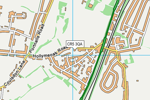 CR5 3QA map - OS VectorMap District (Ordnance Survey)