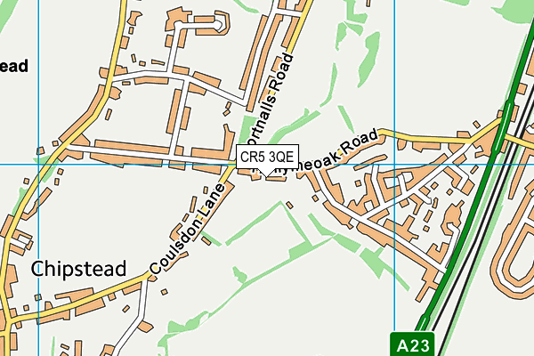 CR5 3QE map - OS VectorMap District (Ordnance Survey)