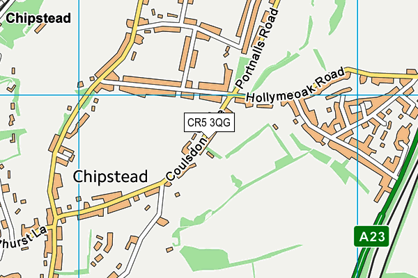 CR5 3QG map - OS VectorMap District (Ordnance Survey)