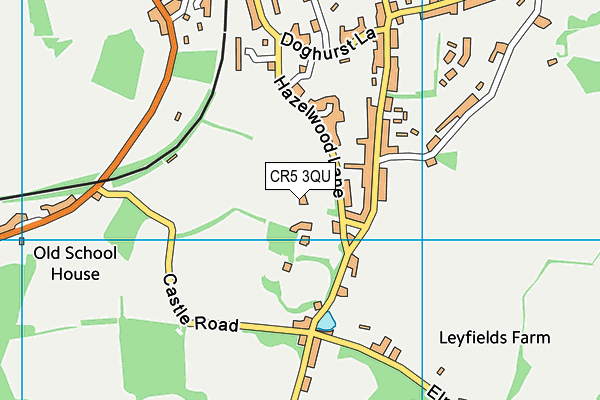 CR5 3QU map - OS VectorMap District (Ordnance Survey)