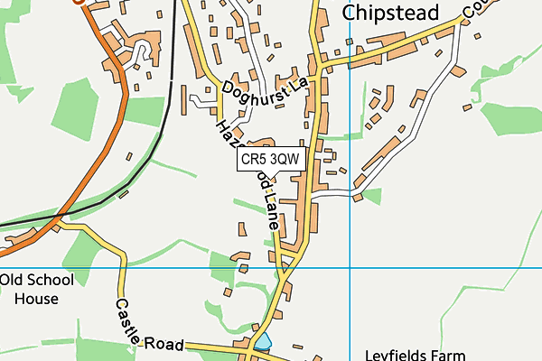 CR5 3QW map - OS VectorMap District (Ordnance Survey)