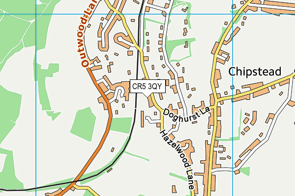 CR5 3QY map - OS VectorMap District (Ordnance Survey)