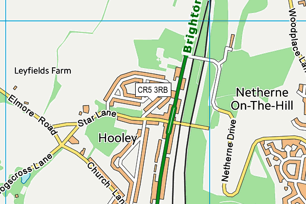 CR5 3RB map - OS VectorMap District (Ordnance Survey)