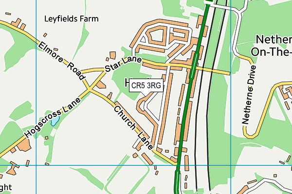 CR5 3RG map - OS VectorMap District (Ordnance Survey)
