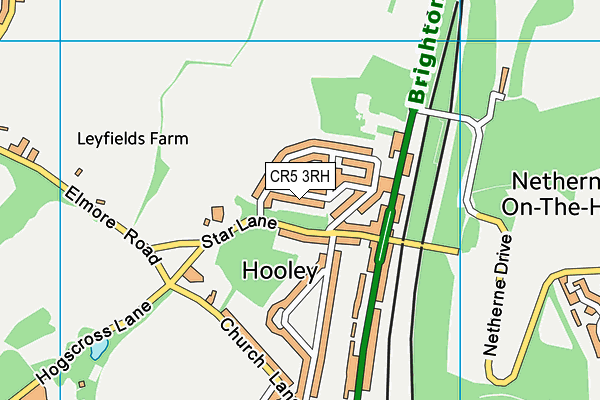 CR5 3RH map - OS VectorMap District (Ordnance Survey)