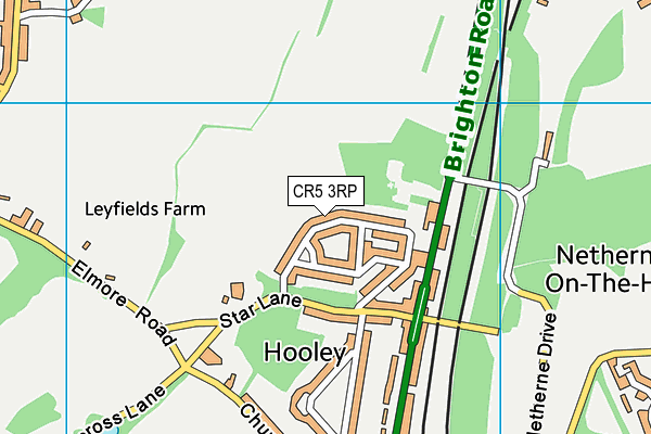 CR5 3RP map - OS VectorMap District (Ordnance Survey)