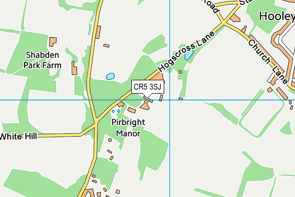 CR5 3SJ map - OS VectorMap District (Ordnance Survey)