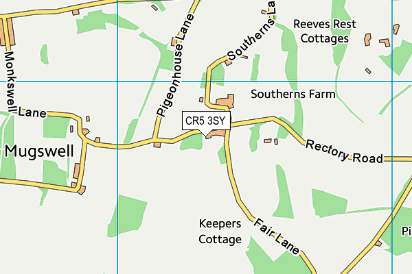 CR5 3SY map - OS VectorMap District (Ordnance Survey)