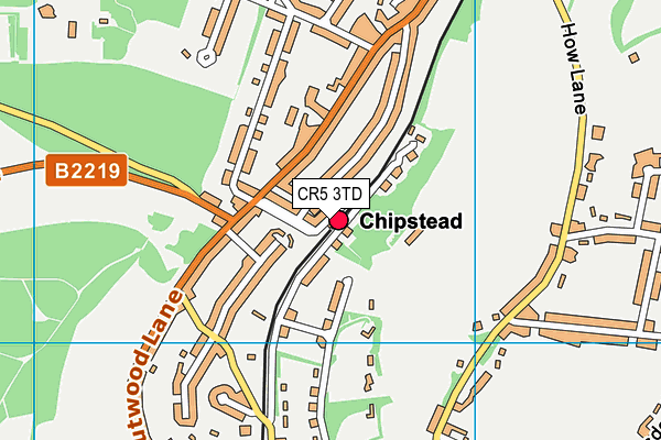 CR5 3TD map - OS VectorMap District (Ordnance Survey)