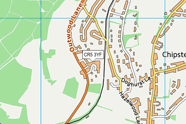 CR5 3YF map - OS VectorMap District (Ordnance Survey)