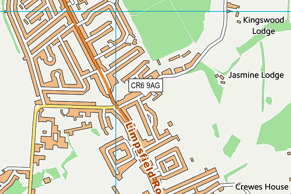 CR6 9AG map - OS VectorMap District (Ordnance Survey)