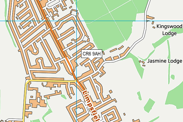CR6 9AH map - OS VectorMap District (Ordnance Survey)