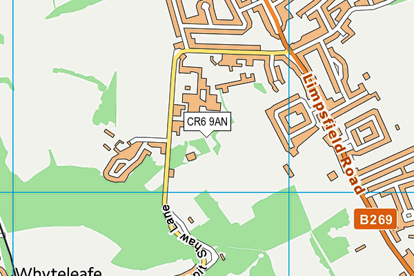 Hamsey Green Primary School map (CR6 9AN) - OS VectorMap District (Ordnance Survey)