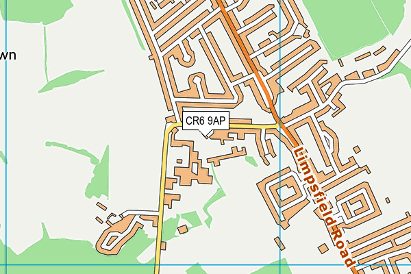 CR6 9AP map - OS VectorMap District (Ordnance Survey)