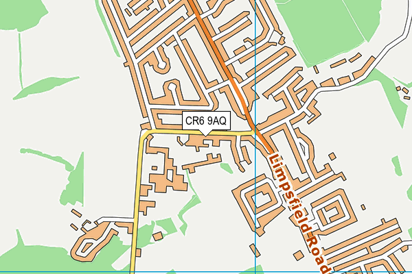 CR6 9AQ map - OS VectorMap District (Ordnance Survey)