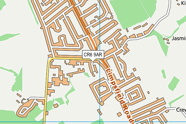 CR6 9AR map - OS VectorMap District (Ordnance Survey)