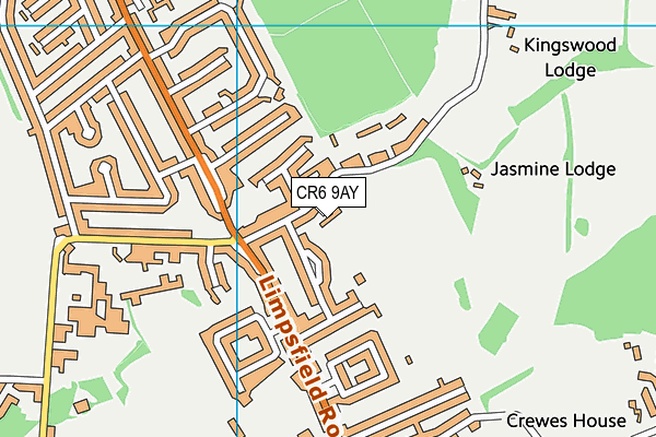 CR6 9AY map - OS VectorMap District (Ordnance Survey)