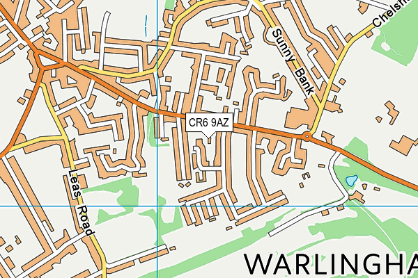 CR6 9AZ map - OS VectorMap District (Ordnance Survey)
