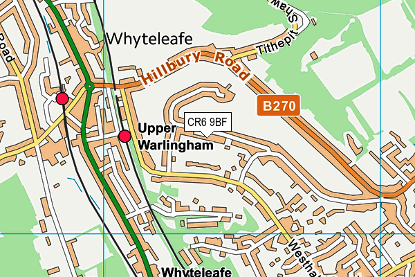 CR6 9BF map - OS VectorMap District (Ordnance Survey)