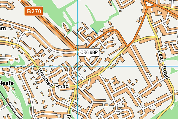 CR6 9BP map - OS VectorMap District (Ordnance Survey)