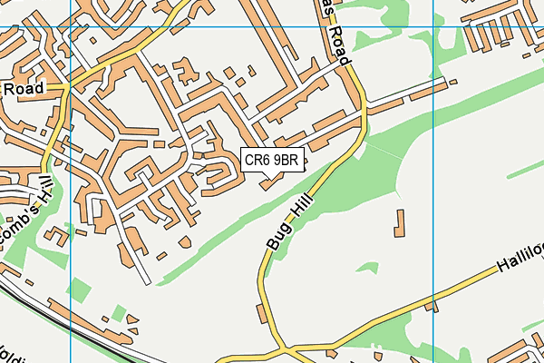 CR6 9BR map - OS VectorMap District (Ordnance Survey)