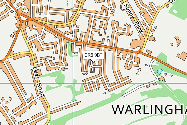 CR6 9BT map - OS VectorMap District (Ordnance Survey)