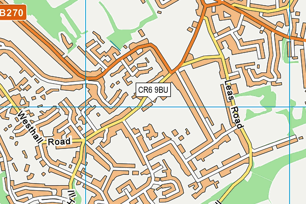 CR6 9BU map - OS VectorMap District (Ordnance Survey)
