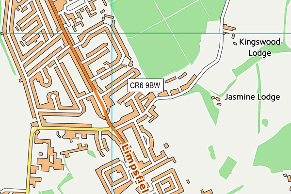 CR6 9BW map - OS VectorMap District (Ordnance Survey)