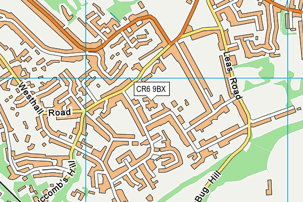 CR6 9BX map - OS VectorMap District (Ordnance Survey)