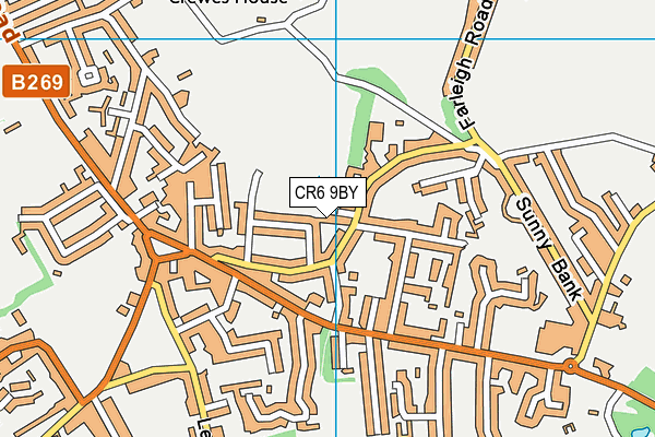 CR6 9BY map - OS VectorMap District (Ordnance Survey)