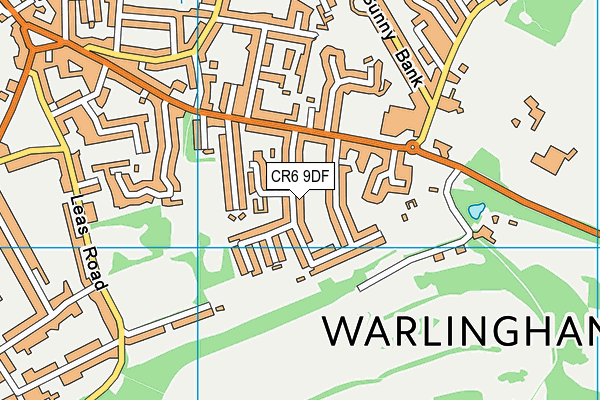 CR6 9DF map - OS VectorMap District (Ordnance Survey)