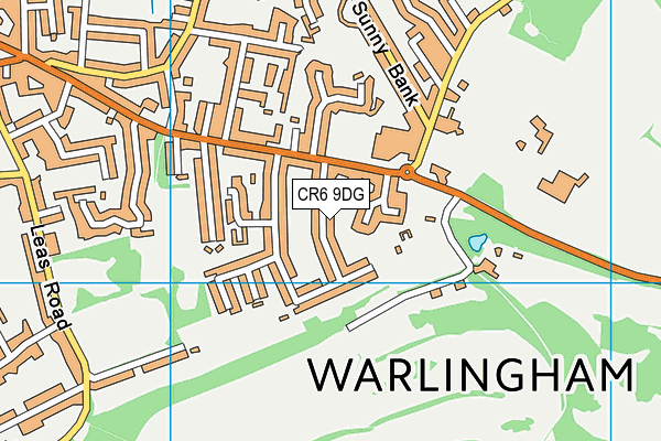 CR6 9DG map - OS VectorMap District (Ordnance Survey)