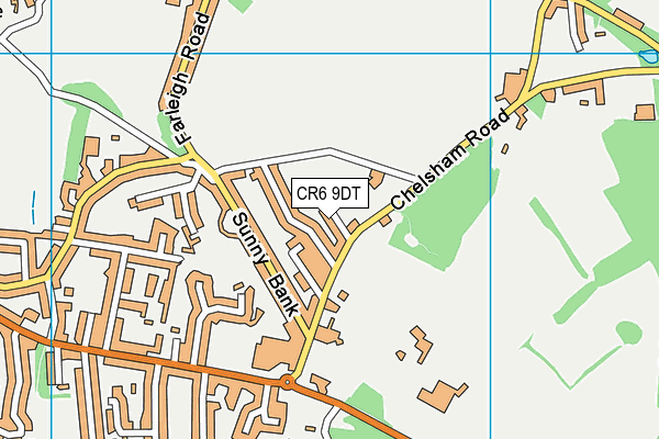 CR6 9DT map - OS VectorMap District (Ordnance Survey)