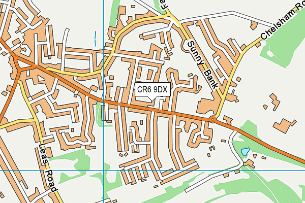 CR6 9DX map - OS VectorMap District (Ordnance Survey)