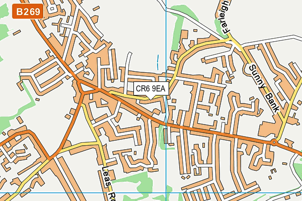 CR6 9EA map - OS VectorMap District (Ordnance Survey)