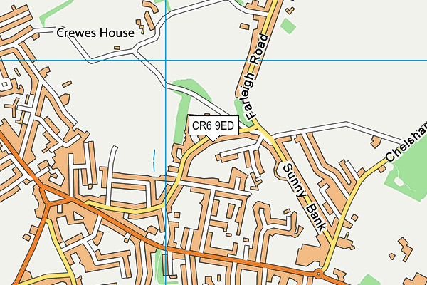 CR6 9ED map - OS VectorMap District (Ordnance Survey)