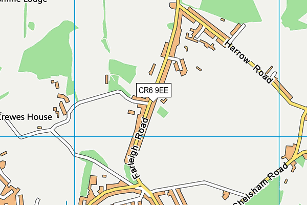 CR6 9EE map - OS VectorMap District (Ordnance Survey)