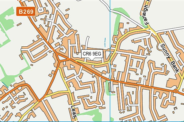 CR6 9EG map - OS VectorMap District (Ordnance Survey)